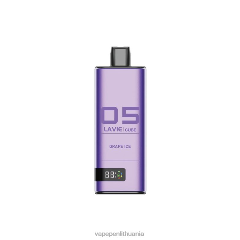 LAVIE Cube 20 000 įkvėpimų vynuogių ledas VT88B39 - Vape Pen