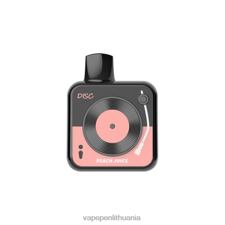 LAVIE DISC 10000 išpūtimų persikų sultys VT88B163 - Vape Liquid