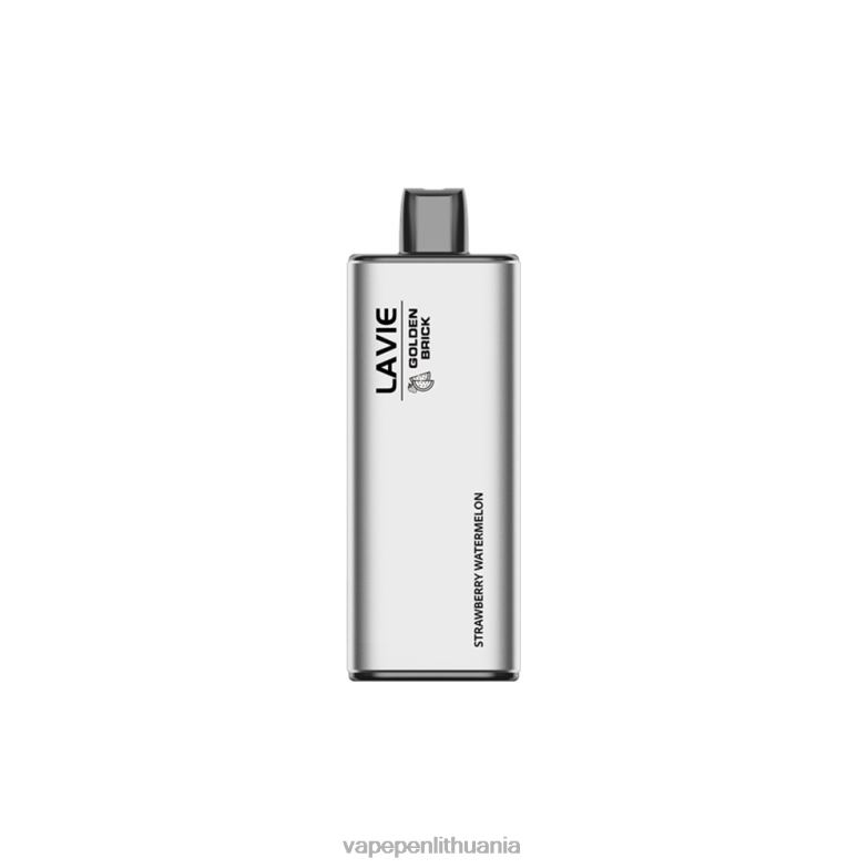 LAVIE GOLDEN BRICK 10000 išpūtimų braškinis arbūzas VT88B66 - Vape Lietuva