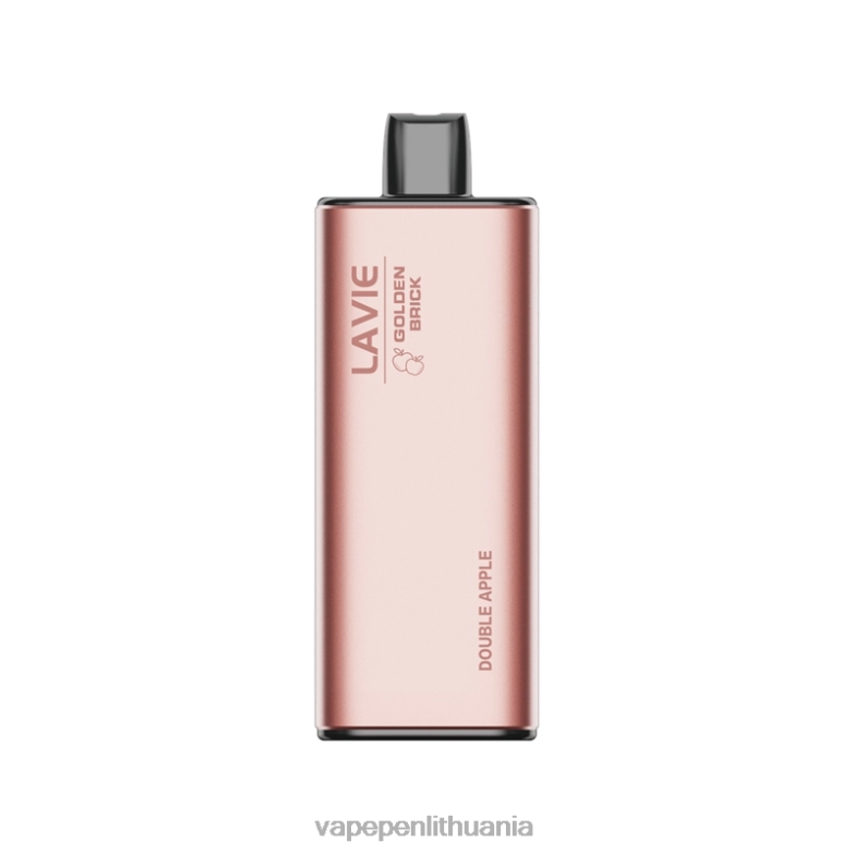 LAVIE GOLDEN BRICK 10000 išpūtimų dvigubas obuolys VT88B58 - Vape Liquid
