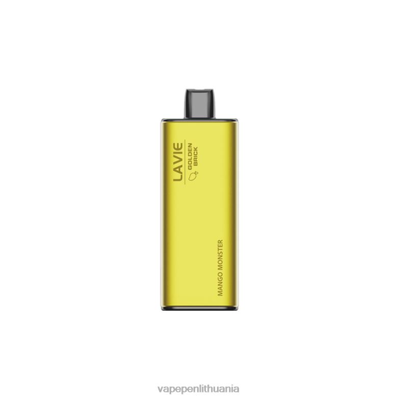 LAVIE GOLDEN BRICK 10000 išpūtimų mangų monstras VT88B61 - Vape Lietuva