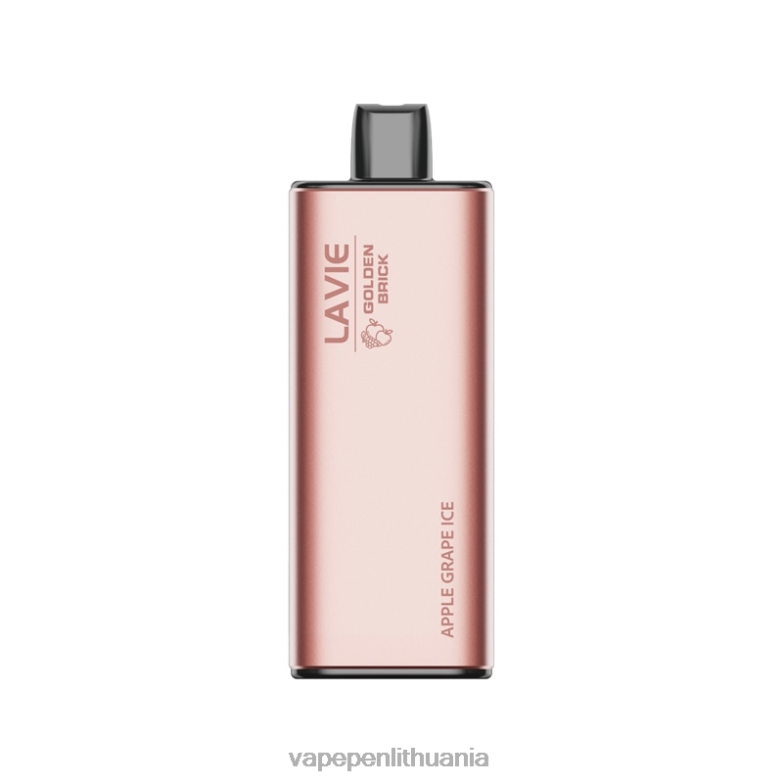 LAVIE GOLDEN BRICK 10000 išpūtimų obuolių vynuogių ledas VT88B52 - Vape Mod