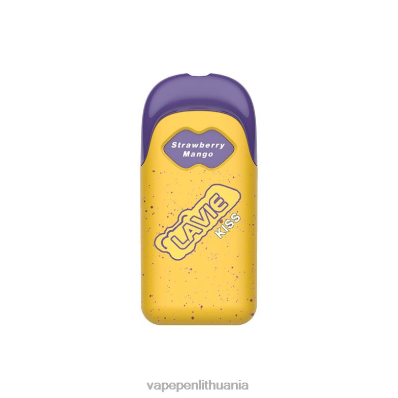LAVIE KISS 8000 įkvėpimų braškių mango VT88B113 - Vape Liquid