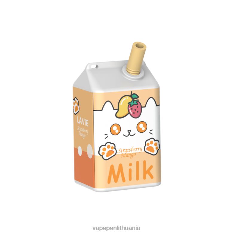 LAVIE MILK 7000 įkvėpimų braškių mango VT88B182 - Vape Mod
