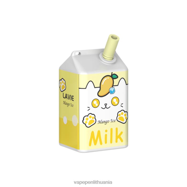 LAVIE MILK 7000 įkvėpimų mangų ledas VT88B178 - Vape Liquid