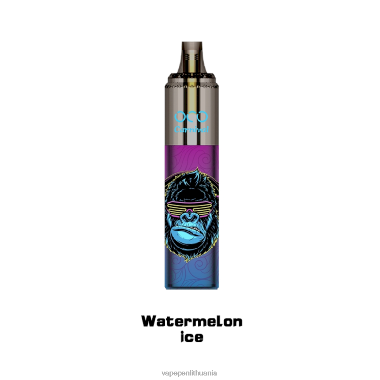 LAVIE OCO karnavalas 10000 pūtimų arbūzų ledas VT88B359 - Vape Pen