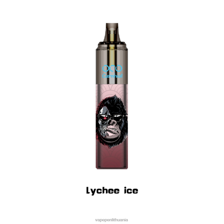 LAVIE OCO karnavalas 10000 pūtimų ličių ledas VT88B352 - Vape Mod