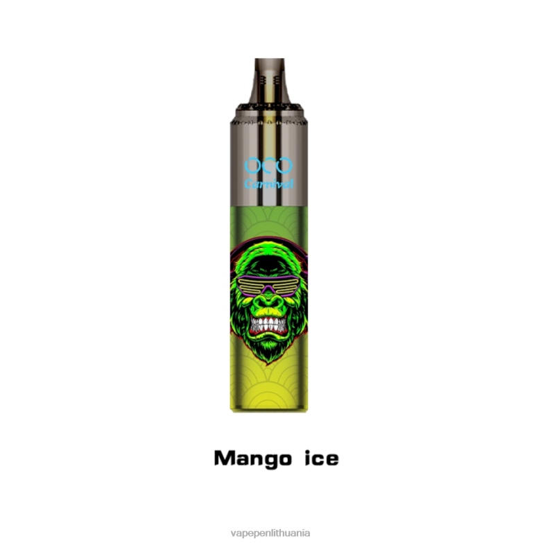 LAVIE OCO karnavalas 10000 pūtimų mangų ledas VT88B353 - Vape Liquid