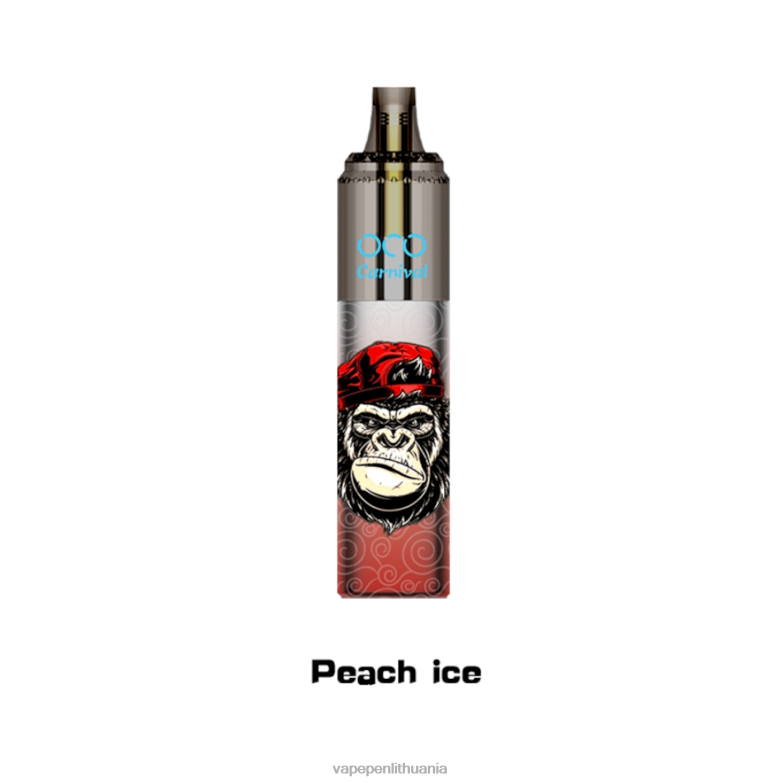 LAVIE OCO karnavalas 10000 pūtimų persikų ledas VT88B355 - Vape Skystis