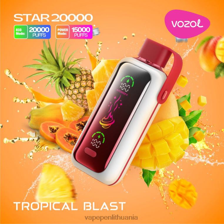 VOZOL STAR 20 000 atogrąžų sprogimas T60482 | Vape Mod