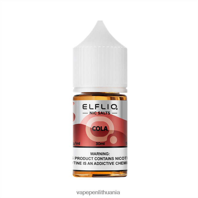 ELFBAR ELFLIQ Nic druskos 30ml Kola 2BX02F15 Vape Skystis
