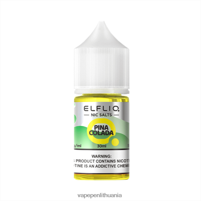ELFBAR ELFLIQ Nic druskos 30ml Pina Colada 2BX02F23 Vape Liquid