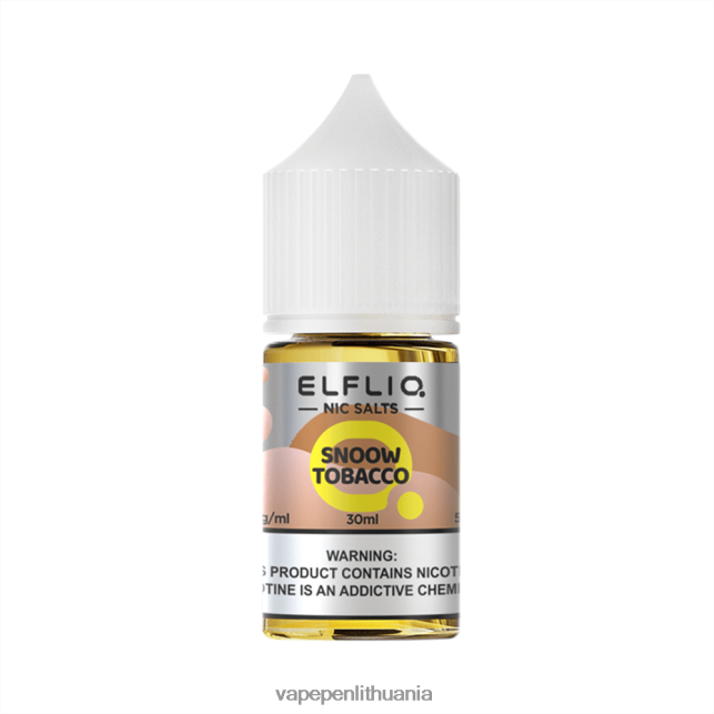 ELFBAR ELFLIQ Nic druskos 30ml „Snoow“ tabakas 2BX02F27 Vape Mod