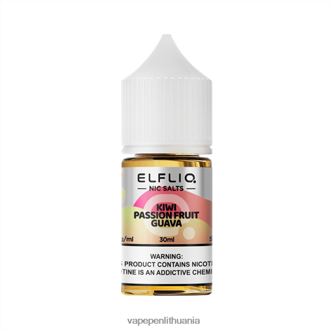 ELFBAR ELFLIQ Nic druskos 30ml kivių pasiflorų gvajavos 2BX02F20 Vape Skystis