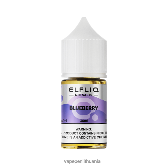 ELFBAR ELFLIQ Nic druskos 30ml mėlynių 2BX02F11 Vape Lietuva
