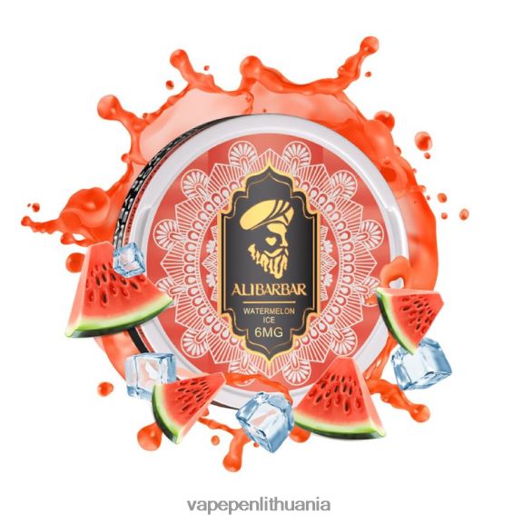 Alibarbar nikotino maišeliai arbūzų ledas 8TR08Z94 - Vape Pen