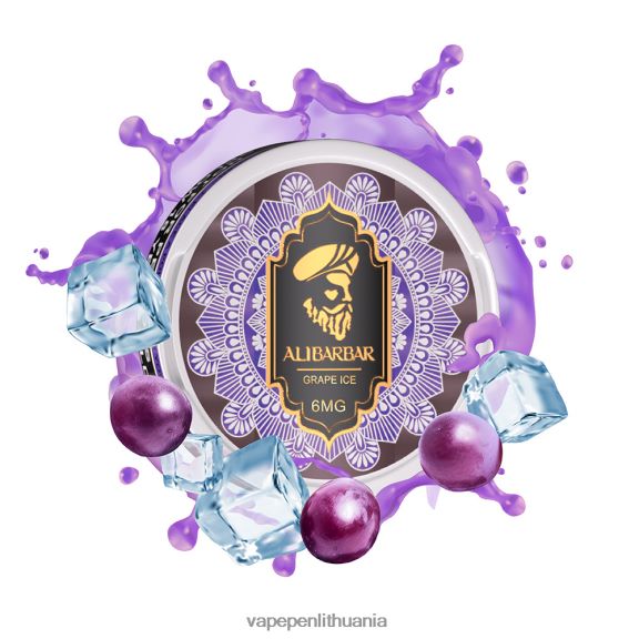 Alibarbar nikotino maišeliai mentolis 8TR08Z88 - Vape Liquid