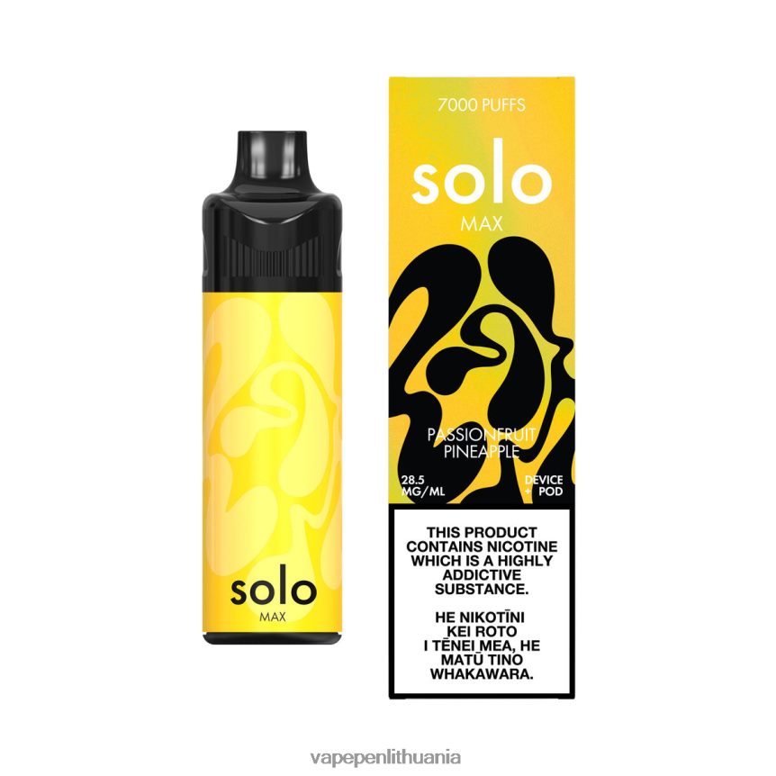 Solo MAX ankšties rinkinys pasiflorų ananasai 6ZX28669 - Vape Pen